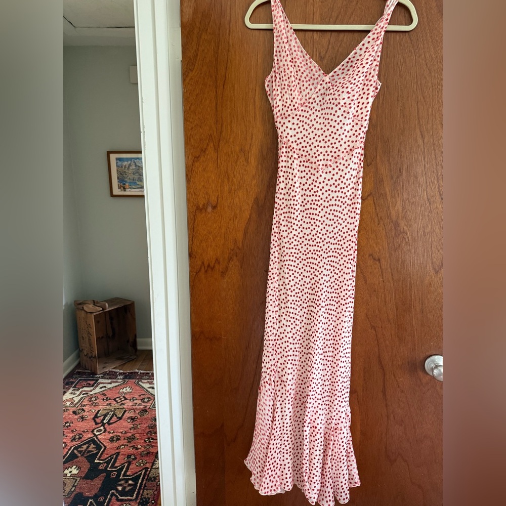 Realisation Par Zoe Jazz Devore Red and White Dress. NWT